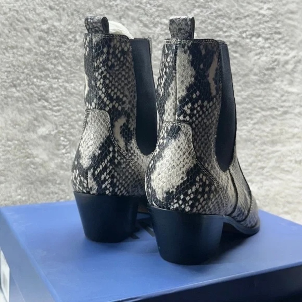 Paige Willa Snake Leather Ankle Boot in Roccia Women’s 6.5 - Picture 3 of 7